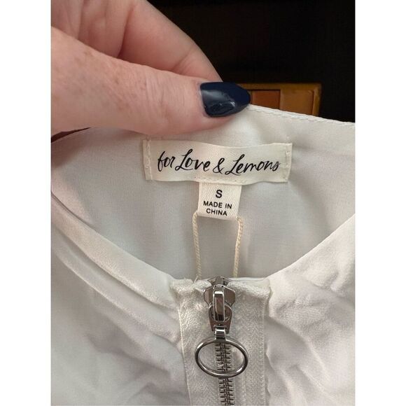 NWT For Love & Lemons x Revolve Lovebird White Lace Midi Dress Small $295 MSRP - Picture 7 of 9